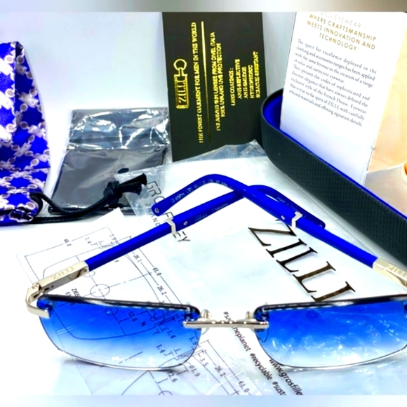 👑Zilli ZL65054 C05, Polarized N930‼️Size 61–18-150‼️On sides Saphire’s France 🇫🇷 - Picture 10 of 16